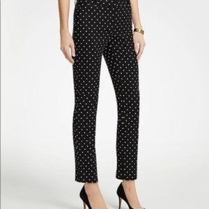 Ann Taylor Signature Skinny Polka dot pants NWOT